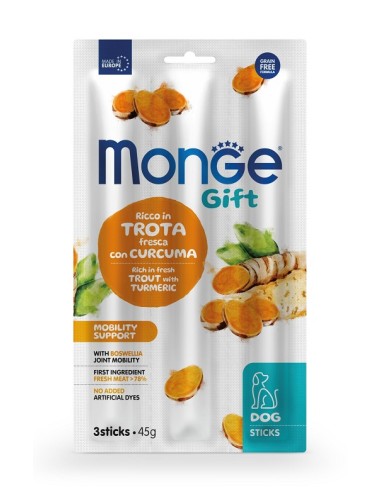 Monge Cane Gift Stick Mobility Support Trota e Curcuma 45g Monge Cane Gift Stick Mobility Support Trota e Curcuma 45g